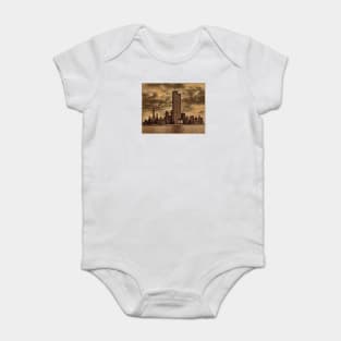 Downtown Manhattan, USA & WTC Towers, Circa 1979 Baby Bodysuit